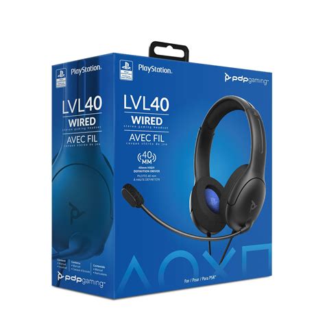 PDP Gaming LVL40 Wired Stereo Gaming Headset for PlayStation 5 and ...