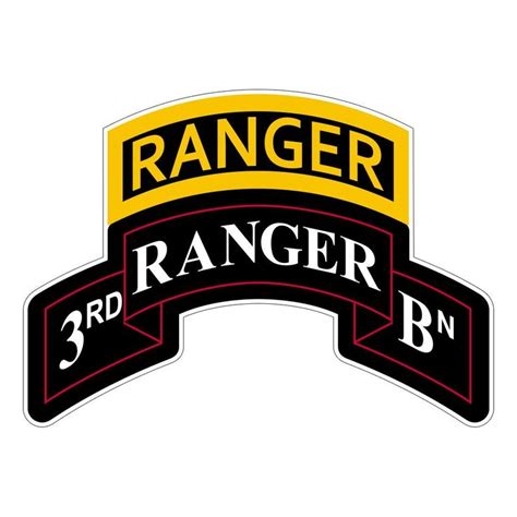 3rd Ranger Battalion Stickers In 2020 Ranger Airborne Ranger Vinyl