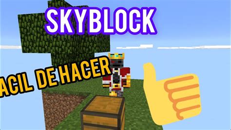 Cómo hacer un Skyblock súper facil YouTube