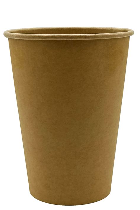 Afra Tedarik 14 Oz Karton Bardak Latte Cappuccino Kraft Kağıt Bardak