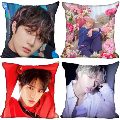 Custom Txt Beomgyu Pillow Cover Bedroom Home Office Decorative Pillowcase Square Zipper Pillow