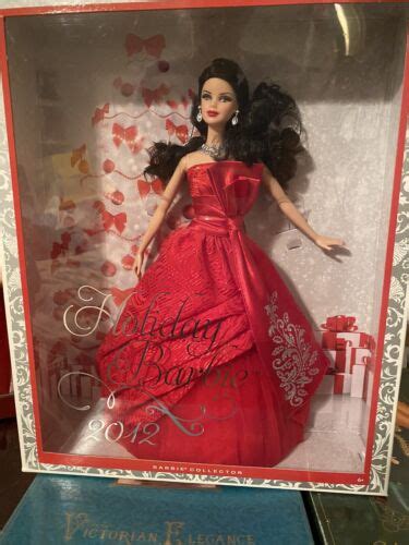 2012 Holiday Barbie RARE With Raven Black Hair NOT Brunette NRFB