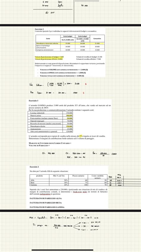 Apri Acc Analisi E Contabilit Dei Costi Studocu