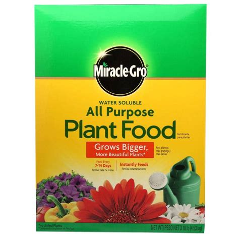 Miracle Gro 10 Lb Water Soluble All Purpose Plant Food 1001192 The Home Depot