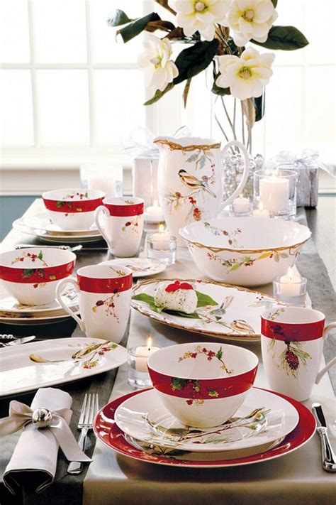 57 Beautiful Christmas Dinnerware Sets Christmas Photos