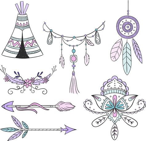 Download Vector Arrow Bohemian Bohemian Vector Full Size Png Image