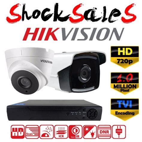 ขายด่วน จะหมดแล้ว Hikvision ชุดกล้องวงจรปิดกล้อง 4CH CCTV กล้อง 2ตัว ...