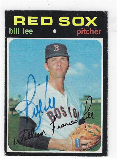 Autographed Bobby Bolin Boston Red Sox Topps Card Main Line