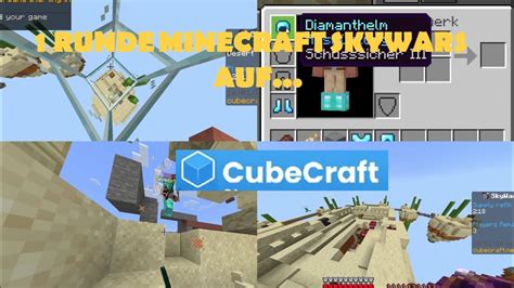 1 Runde Minecraft Skywars Auf CUBECRAFT YouTube