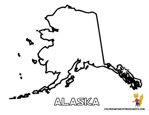 Alaska Map Coloring Page Coloring Home 22496 Hot Sex Picture