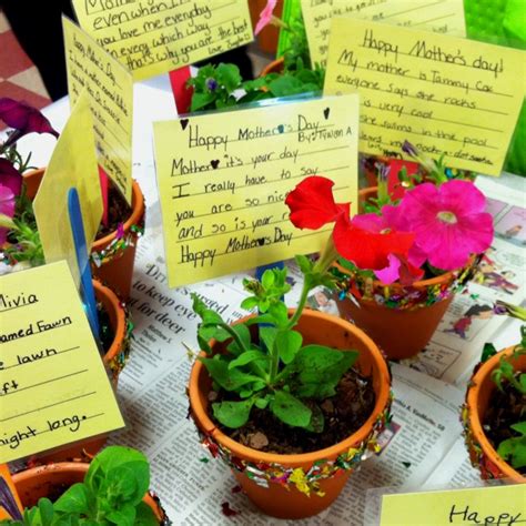 Our Mothers Day Projects Limerick Poems Growing In Our Sparkle Pots