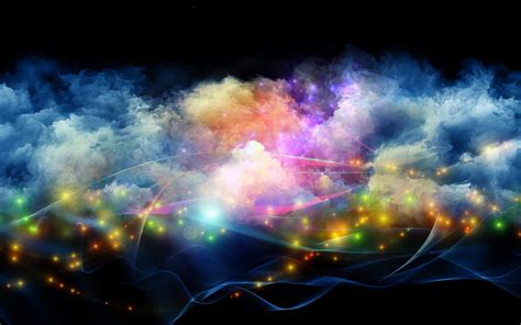 Wallpaper Sunlight Colorful Digital Art Abstract Sky Smoke