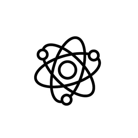 Premium Vector Atom Sign Symbol Vector