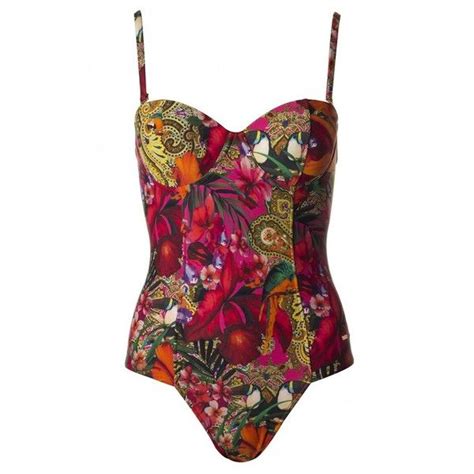 Ted Baker Paisley Toucan Print Swimsuit Liked On Polyvore