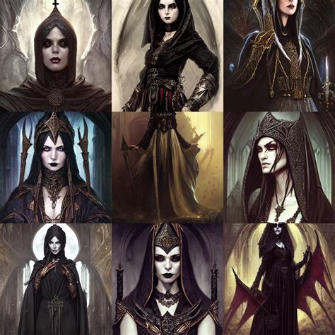 Gothic Byzantine High Priestess Dark Fantasy Stable Diffusion OpenArt