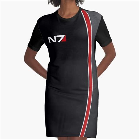 N7 Mass Effect Emblem Graphic T Shirt Dress For Sale By Keyur44 Redbubble