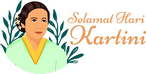 Selamat Hari Kartini Design Vector Personagem Indonésia Png PNG