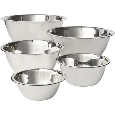 Stainless Steel Bowls Set Of Reviews Crate Barrel