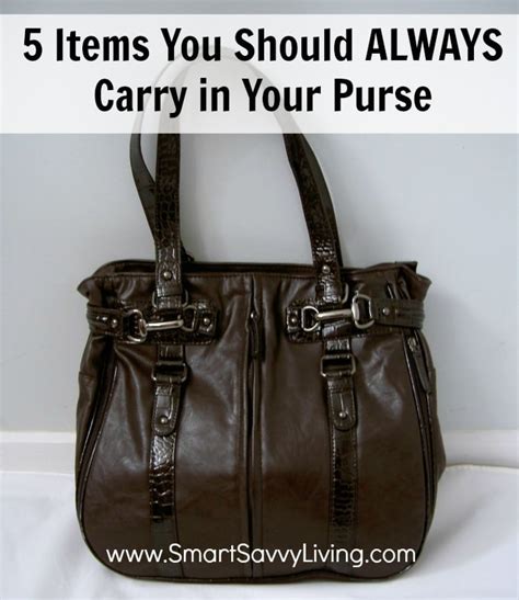 5 Items You Should Always Carry In Your Purse