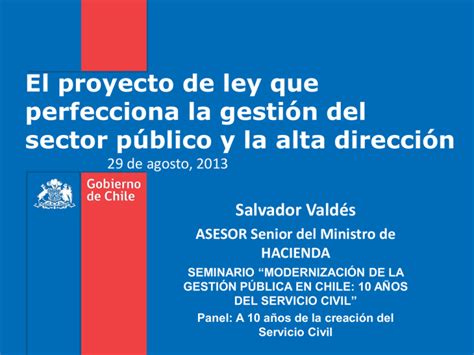 Proyecto De Ley Que Perfecciona La