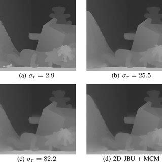 WMF Versus Joint Bilateral Filtering Local Mode A C The Results