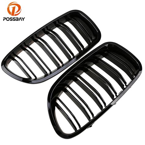 Possbay Shiny Gloss Black Front Grille For Bmw F F Series