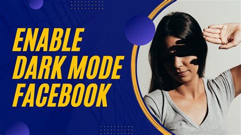 How To Enable Dark Mode On Facebook Pc Youtube