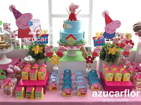 Az Car Flor Party Studio Fiesta De Cumplea Os De Peppa Pig Fiesta De