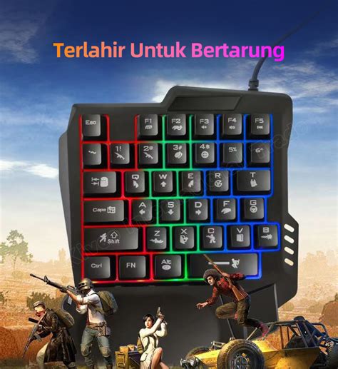 Jual Hot Basike Keyboard Gaming Kabel Usb Portable Keys Office Wired Keyboard Rgb Bass For