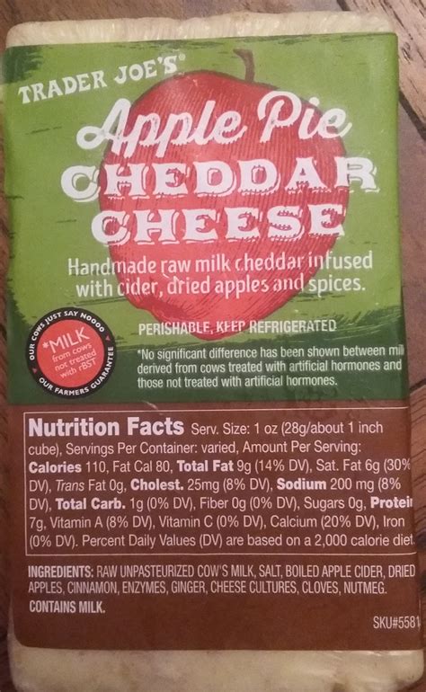 What S Good At Trader Joe S Trader Joe S Apple Pie Cheddar Cheese