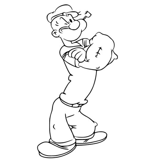 Amazing Popeye Coloring Page Free Printable Coloring Pages For Kids