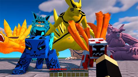 NOVO MOD Do JINCHUURIKI No Minecraft Kyuubi Matatabi Shukaku