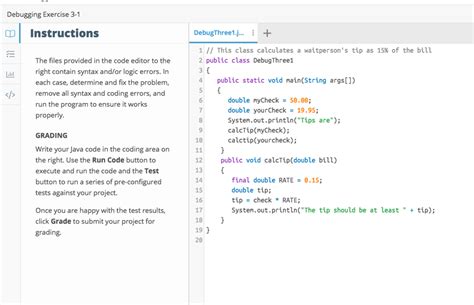 Solved Debugging Exercise 3 1 叩 Instructions Debugthree1