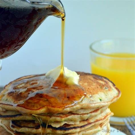 Zucchini Bread Pancakes Sugar Dish Me