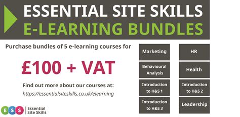 Training from home: E-learning with ESS - Essential Site Skills