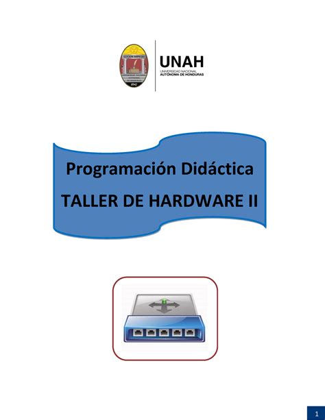 Programaci N Did Ctica I Pac Taller De Hardware Ii Nombre