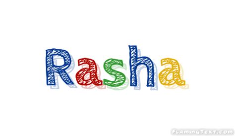 Rasha Logo | Free Name Design Tool from Flaming Text