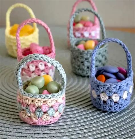 Woven Easter Basket Crochet Pattern Weave Crochet