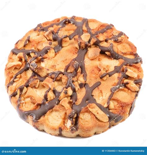 Chocolate Chip Cookies with a Nut Crumb. Stock Image - Image of color, peanut: 11354443