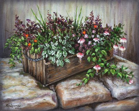 Old Flower Box Painting By Kim Lockman Fine Art America