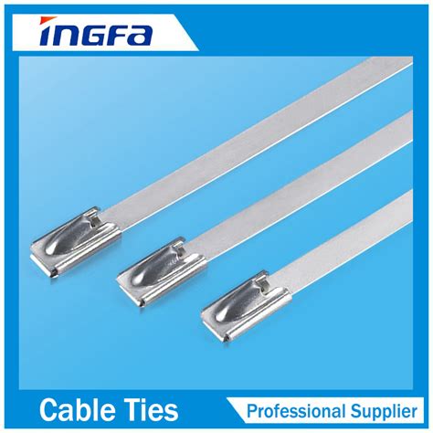 Natural Colour Stainless Steel Zip Ties With Self Locking Mechanism