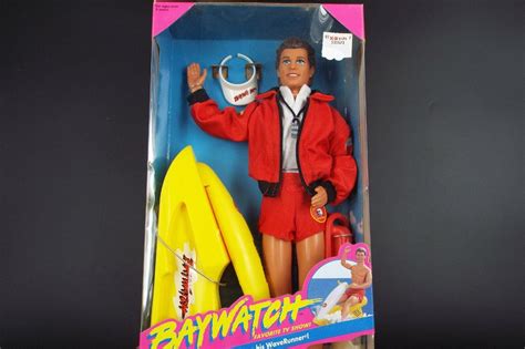 Baywatch Ken Barbie Doll As David Hasselhoff W Jet Ski Mattel 1994 13200 Mib 4555950178