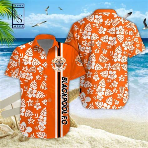 Soccer Spirit Of Blackpool Captured In Hawaiian Shirt Trendy Aloha