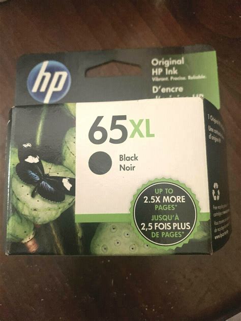 Hp 65xl Black Ink Cartridge New Factory Sealed Fall 2024 N9k04an Ebay