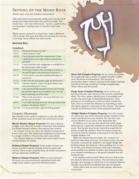 Dnd 5e Homebrew Dnd 5e Homebrew Dungeons And Dragons Homebrew Runes