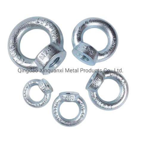 Drop Forged Zinc Plated Eye Bolts Din Eye Nuts Fastener And Hardware