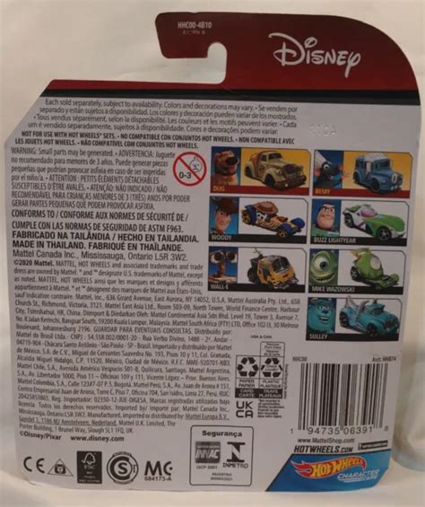 DISNEY MIKE WAZOWSKI Pixar Hot Wheels Character Cars PicClick UK