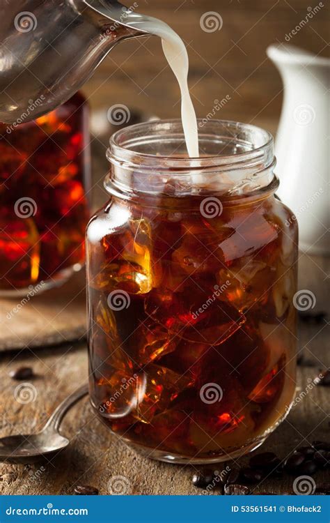 Homemade Cold Brew Coffee Stock Image Image Of Filter