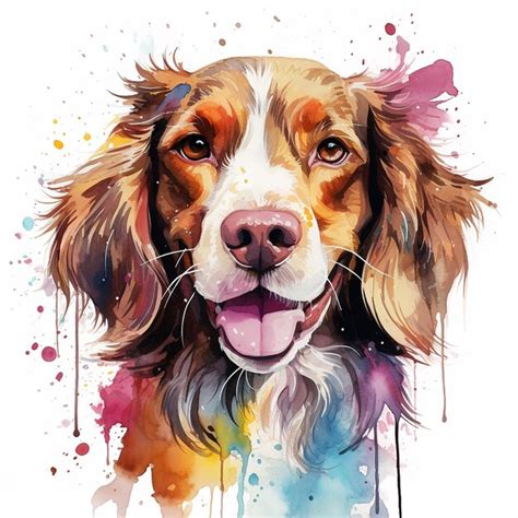 Premium Ai Image Sweet Pet Art Featuring A White Background