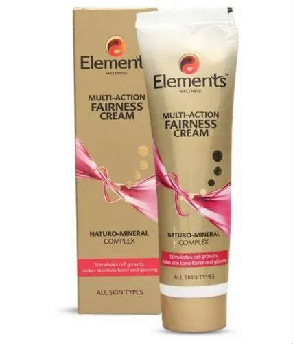 Unisex Elements Multi Action Fairness Cream Packaging Size 100g At Rs